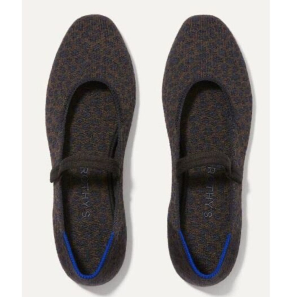 Rothy’s The Square Mary-Jane Dark Leopard